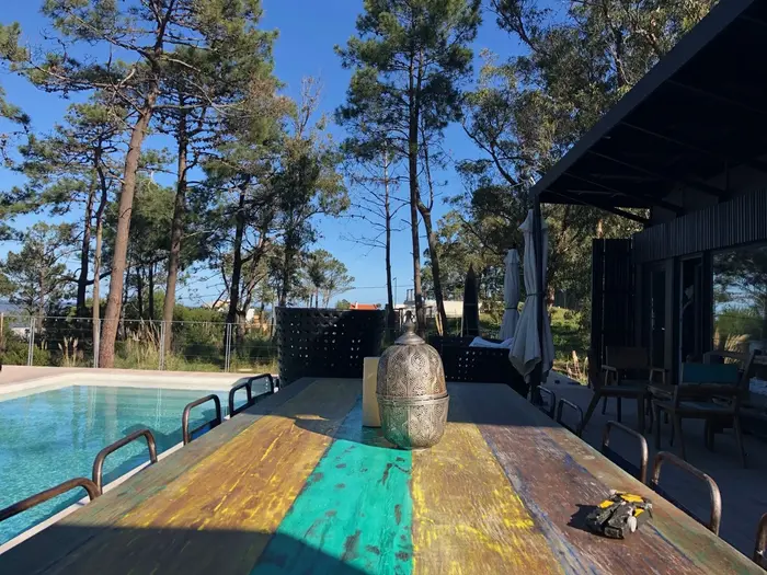 Bosque y terraza